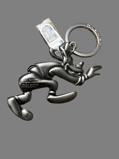 Officially Licensed Disney Brass/Pewter Keychain - Goofy