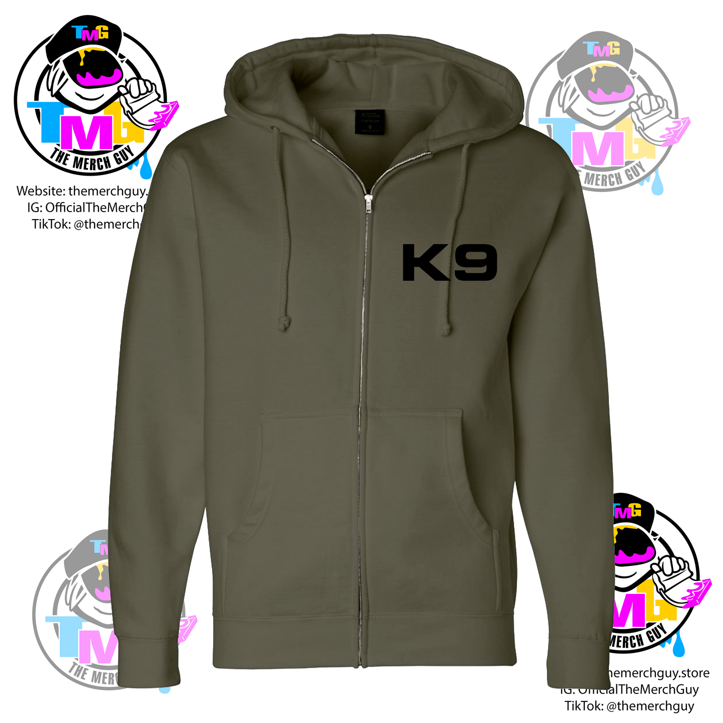 German Shepherd Head K9 Hoodie