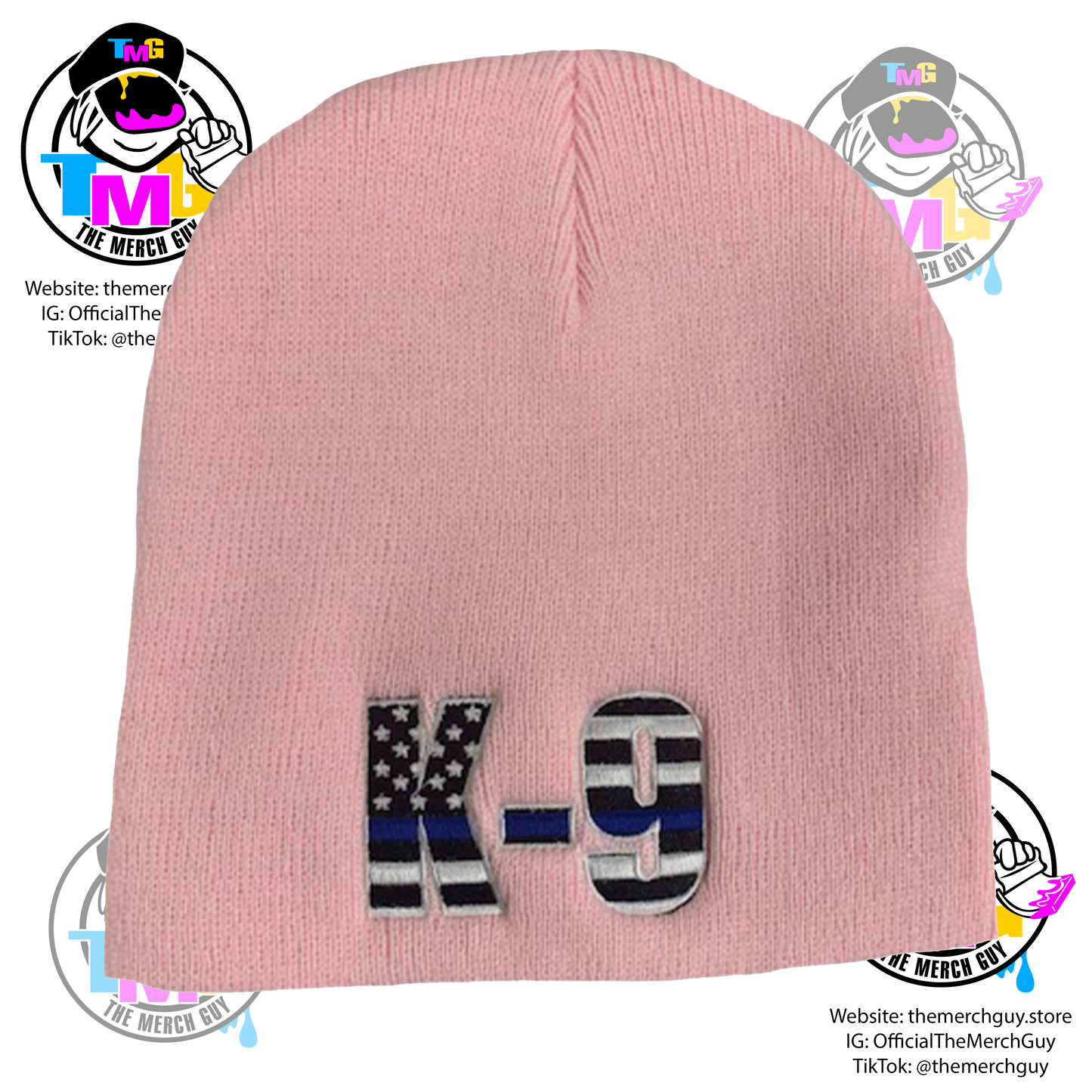 K-9 Beanie - Police Beanie, Police K9, Thin Blue Line, K9 Beanie