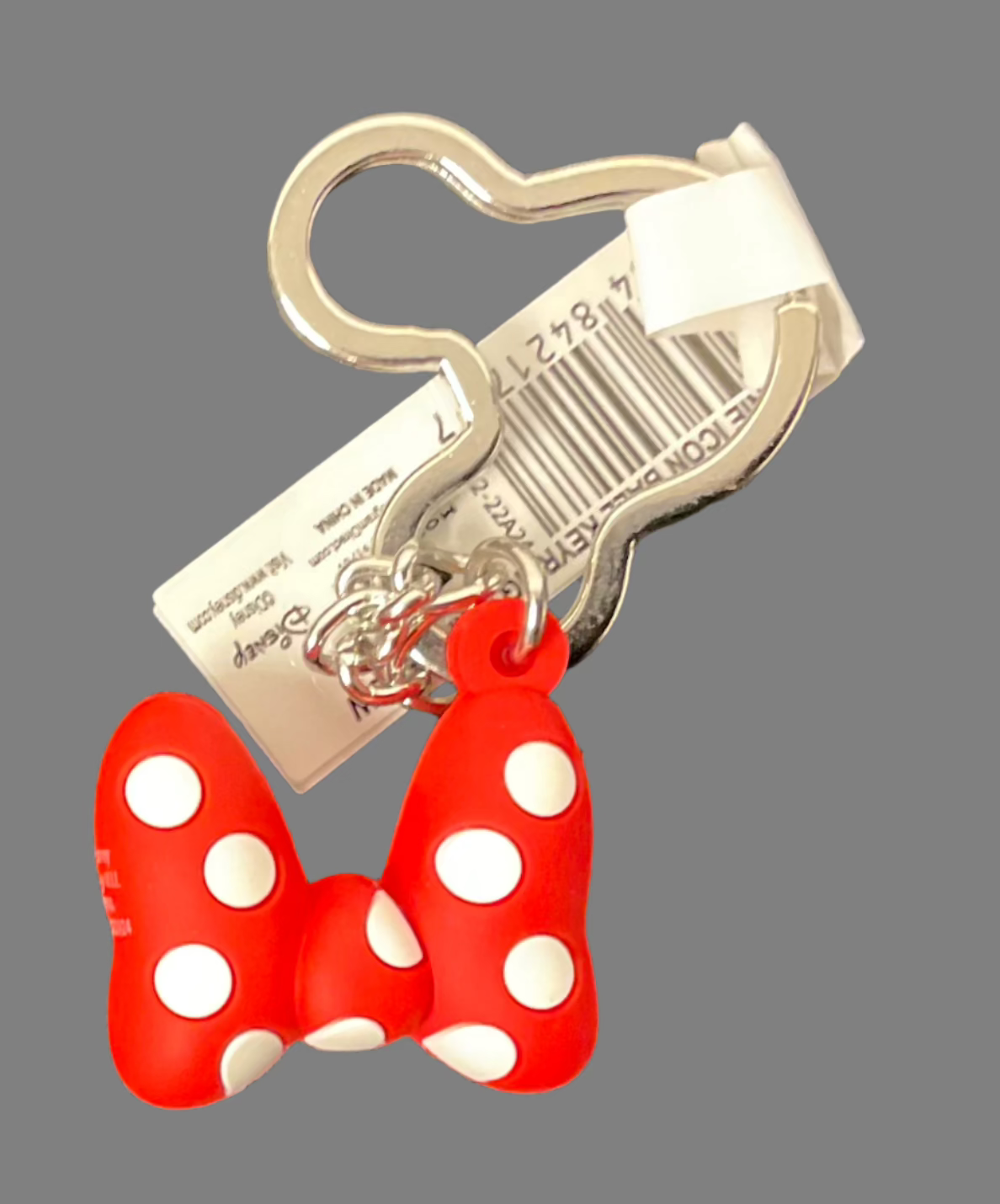 Officially Licensed Disney Minnie Big Red Bow Icon Key Ring