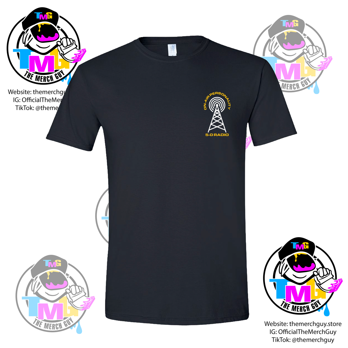 On-Air Personality Dispatcher T-Shirt - 911 Communications, Thin Gold Line, Funny Dispatch, Police Dispatch, Dispatch Week