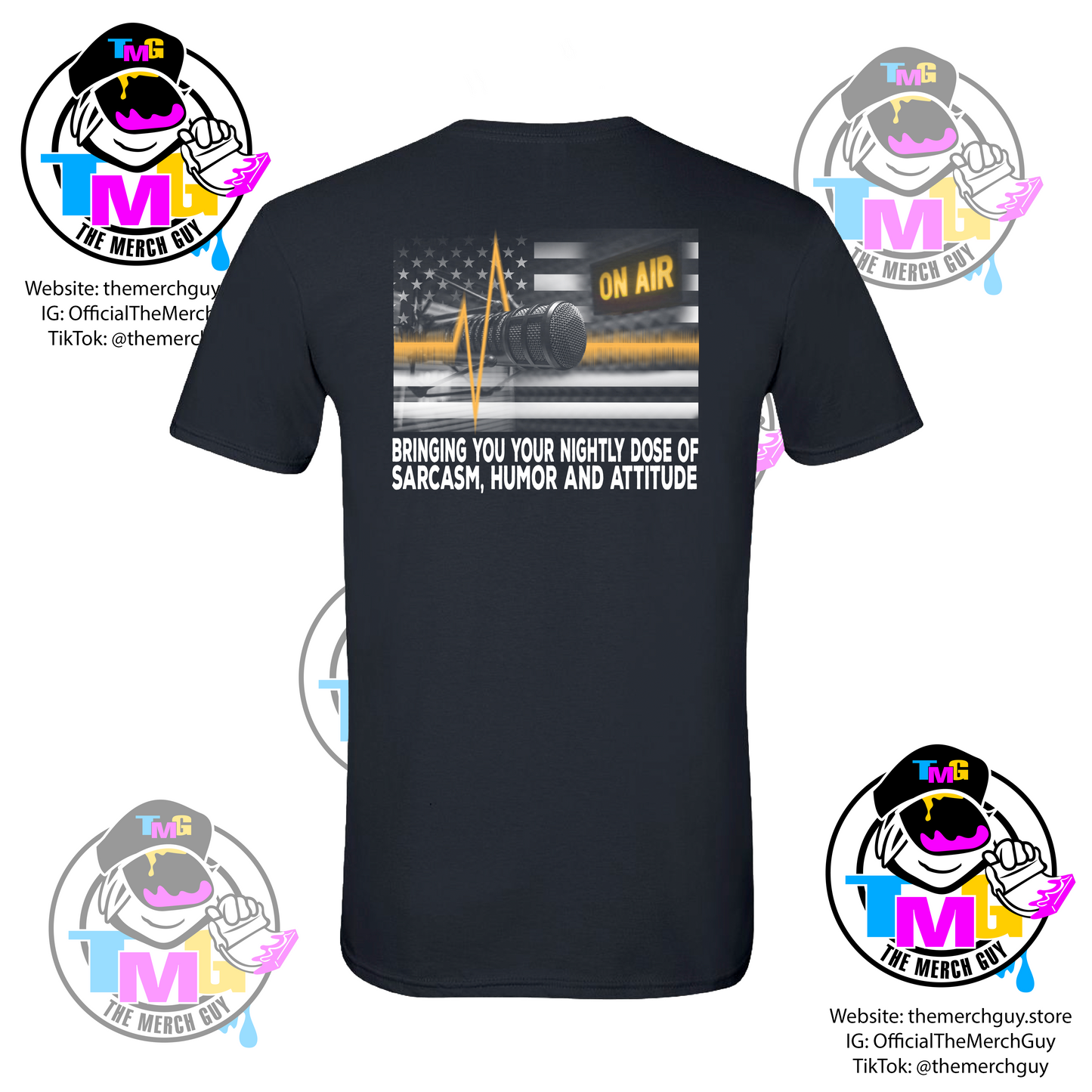 On-Air Personality Dispatcher T-Shirt - 911 Communications, Thin Gold Line, Funny Dispatch, Police Dispatch, Dispatch Week