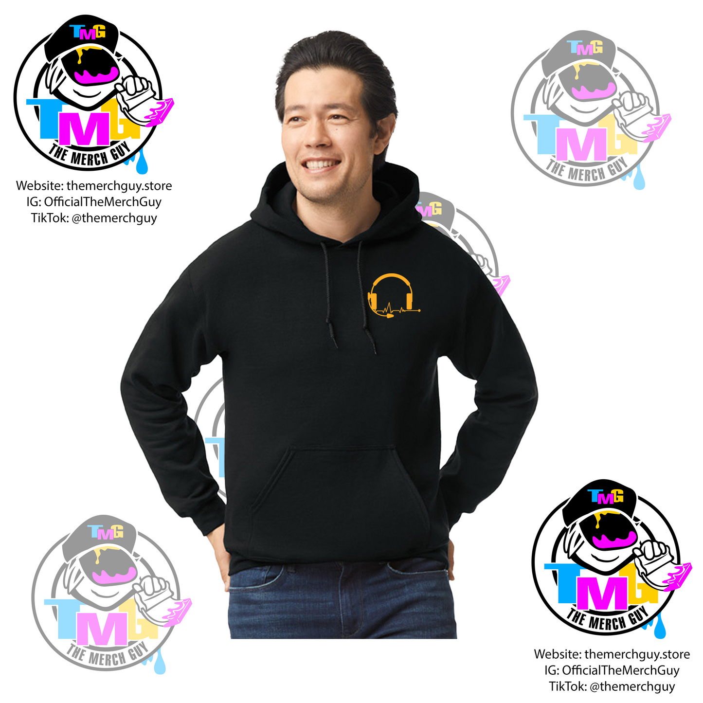 Playground Monitor Hoodie - Dispatcher, 911 Communications, Gold Line, Funny Dispatch, Dispatcher Gift