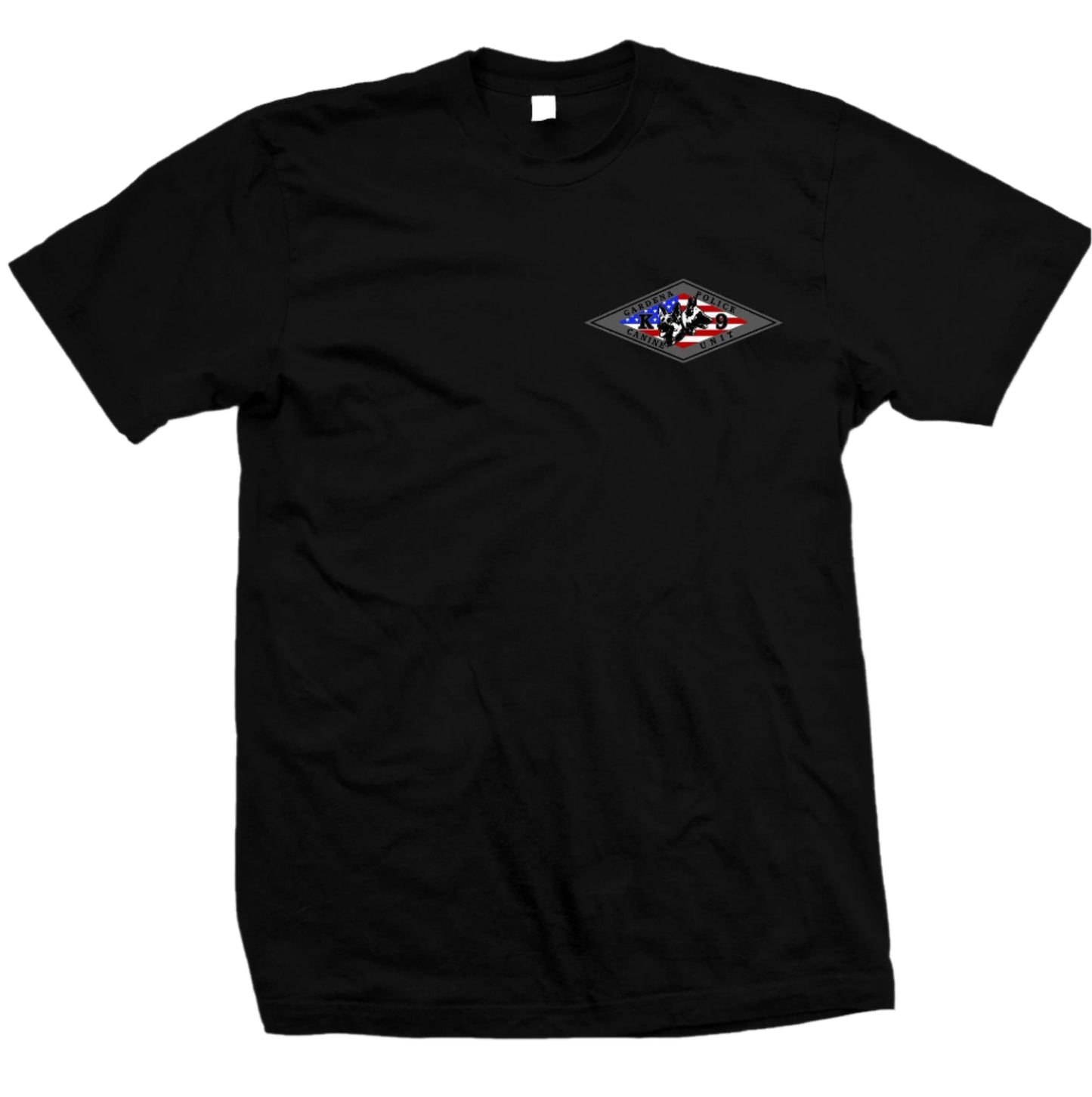 Gardena Police K-9 USA Flag Diamond