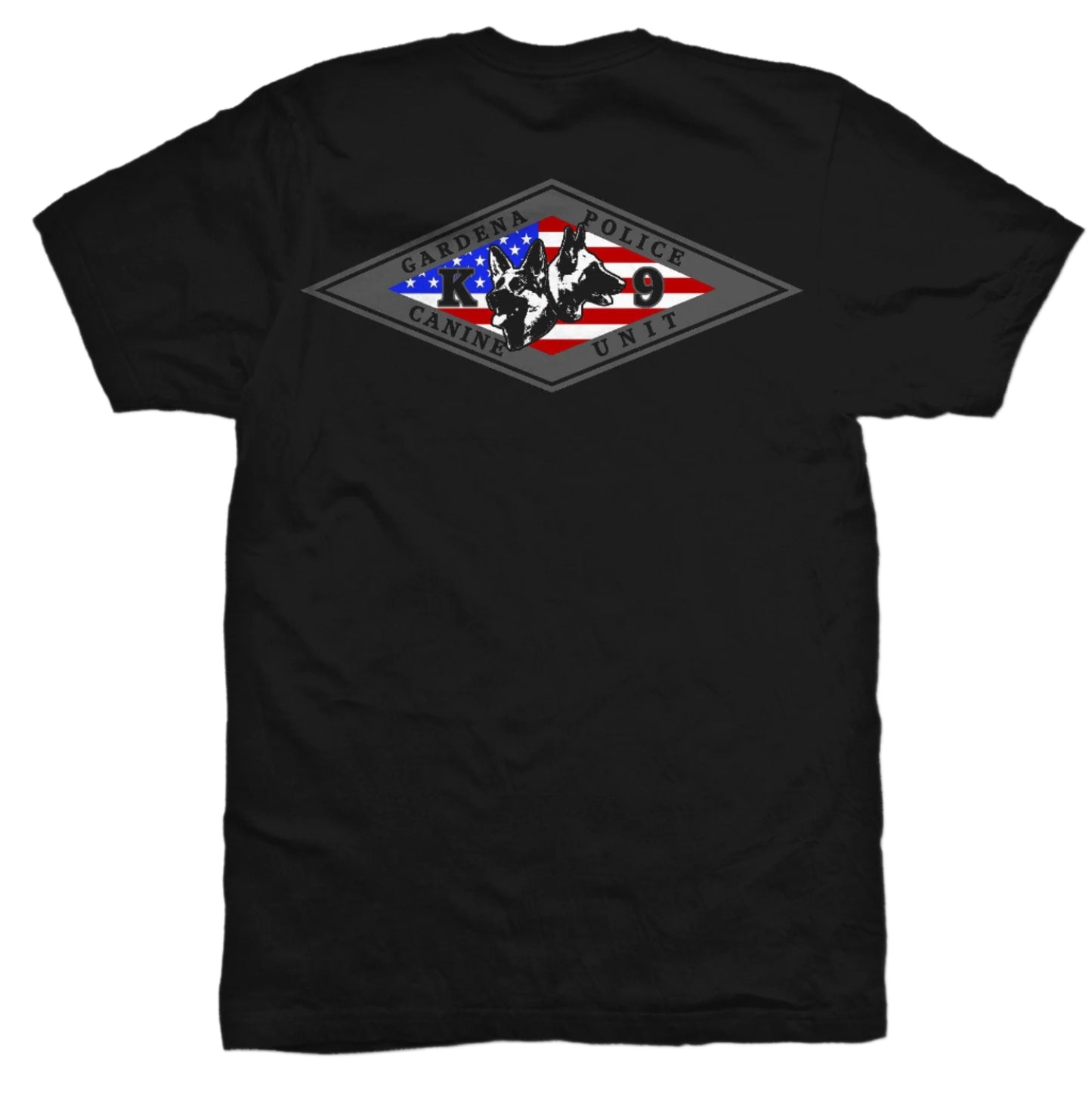 Gardena Police K-9 USA Flag Diamond