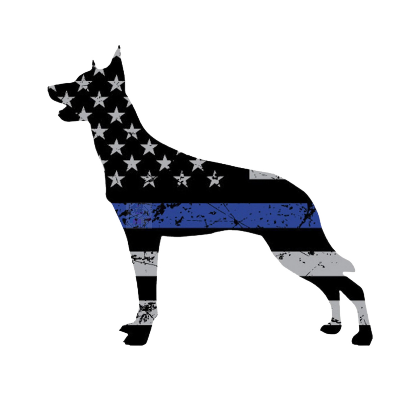 Belgian Malinois Police K-9 Decal