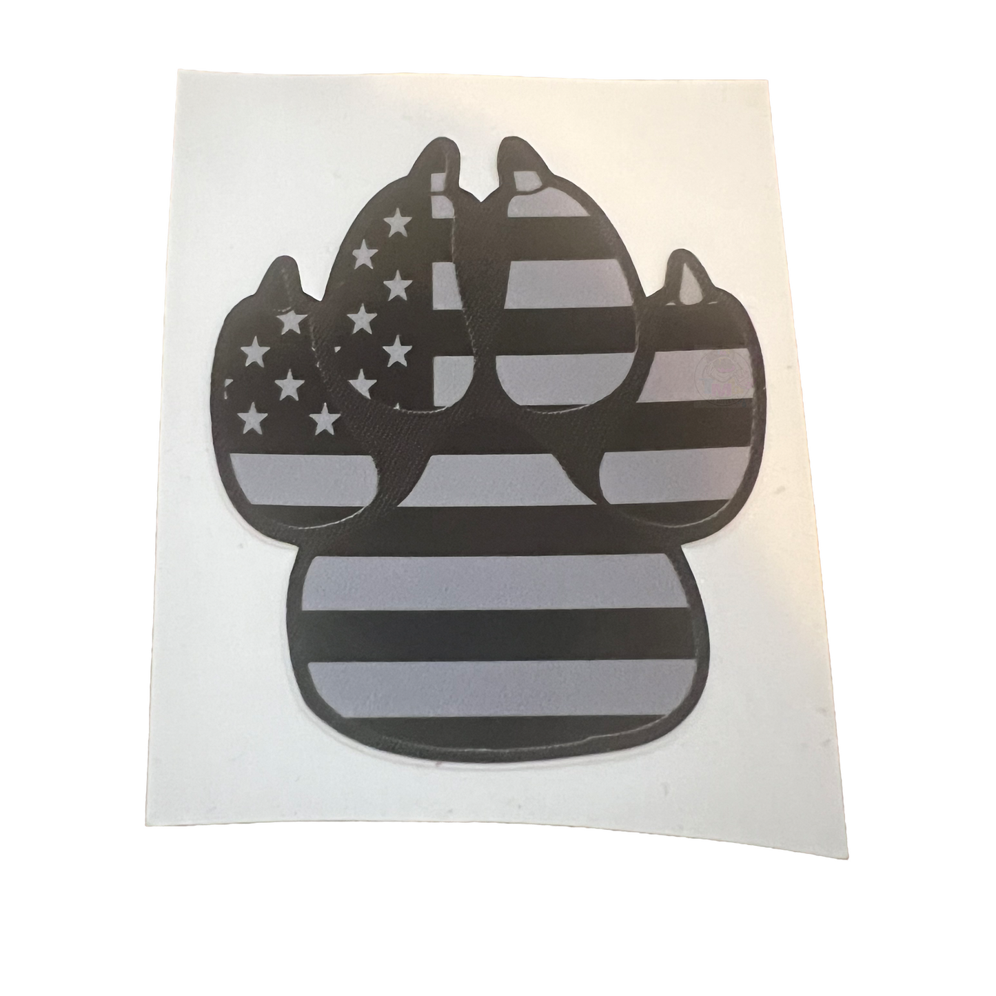 USA Flag K9 Paw Sticker