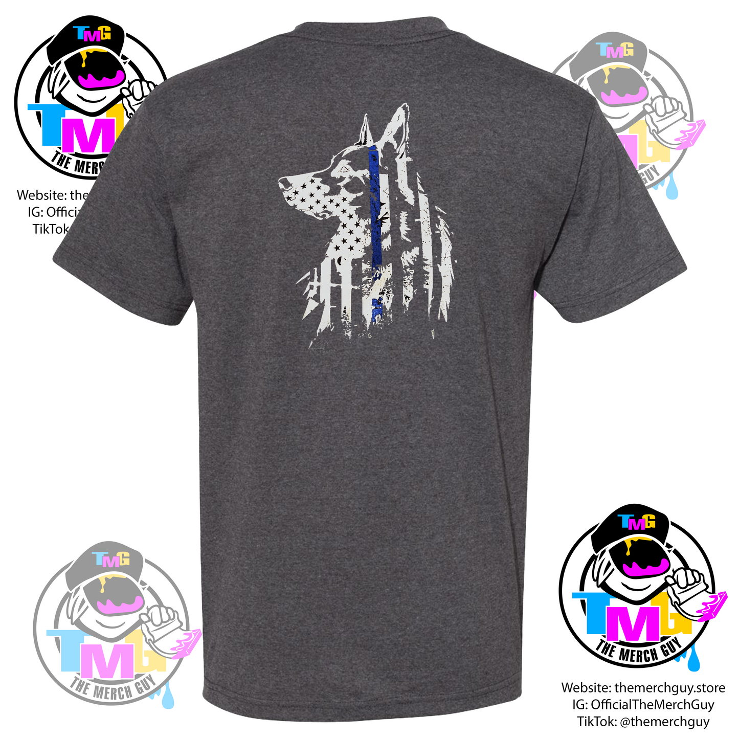 German Shepherd Head K9 T-Shirt