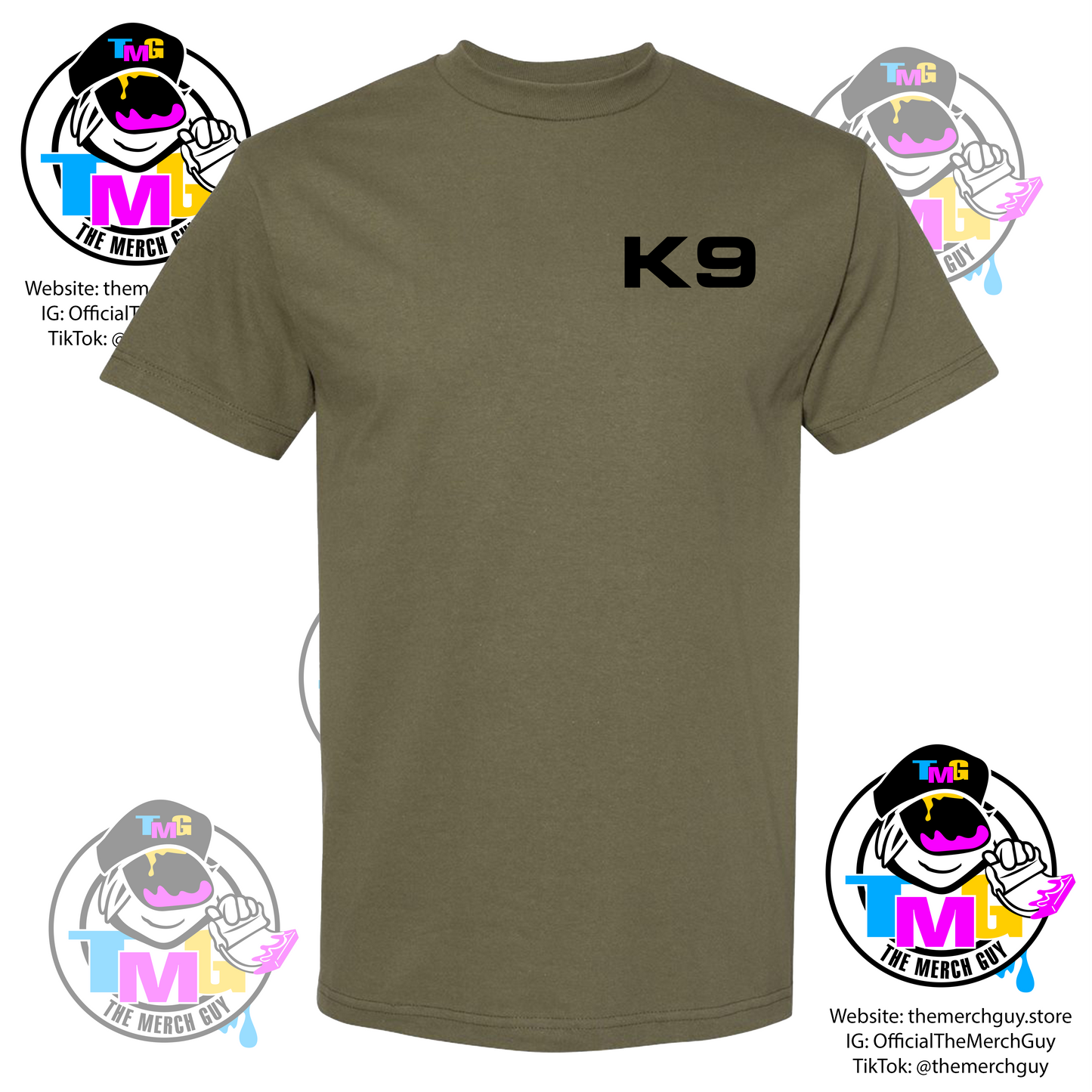 Belgian Malinois Head K9 T-Shirt
