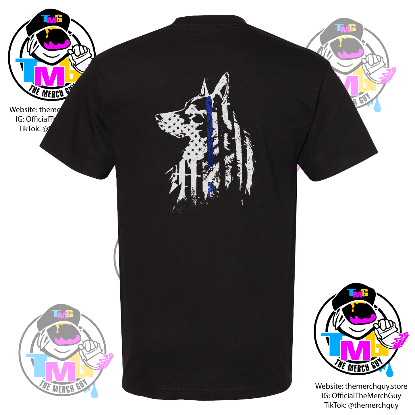 German Shepherd Head K9 T-Shirt