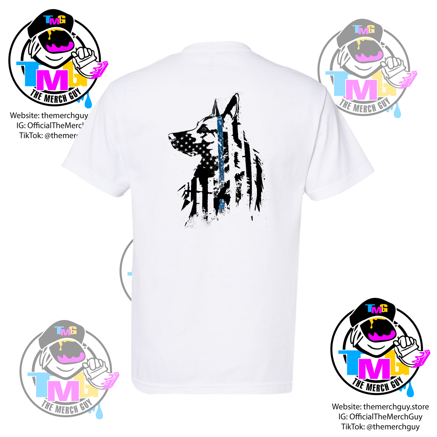 German Shepherd Head K9 T-Shirt