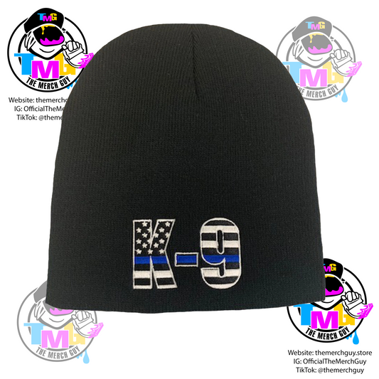 K-9 Beanie - Police Beanie, Police K9, Thin Blue Line, K9 Beanie