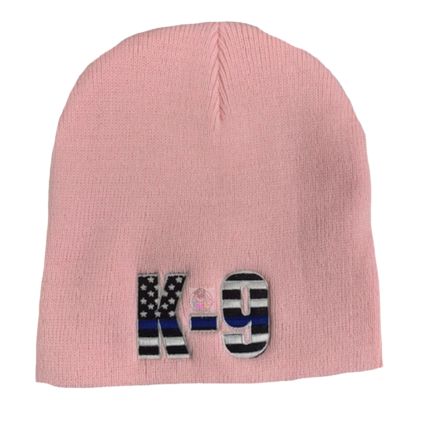 Thin Blue Line K9 Embroidered Beanie
