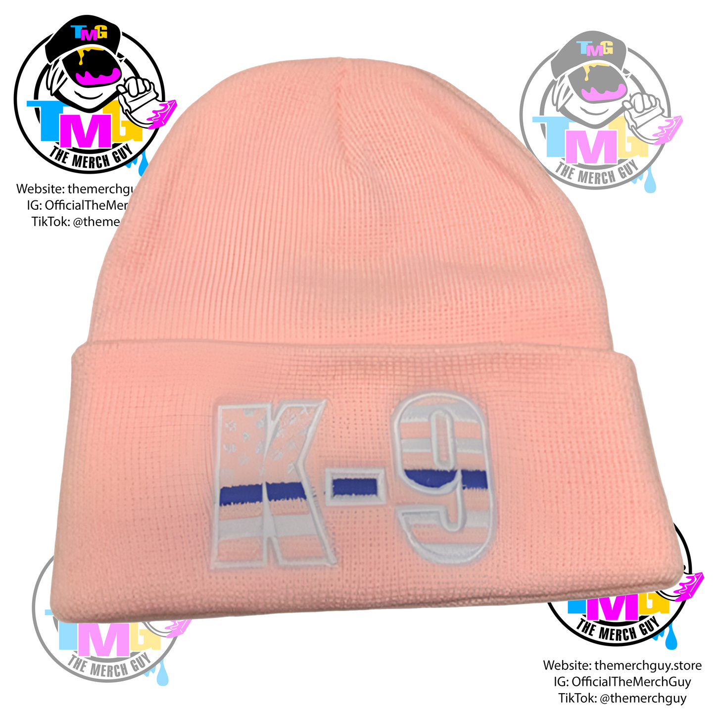 K-9 Beanie - Police Beanie, Police K9, Thin Blue Line, K9 Beanie