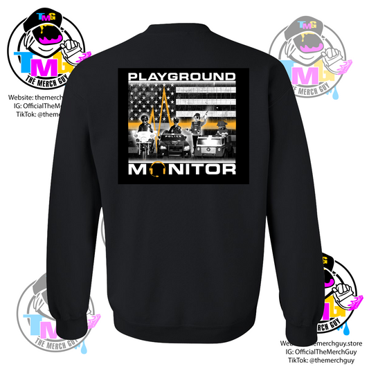 Playground Monitor Sweater - Dispatcher, 911 Communications, Gold Line, Funny Dispatch, Dispatcher Gift (Copy)