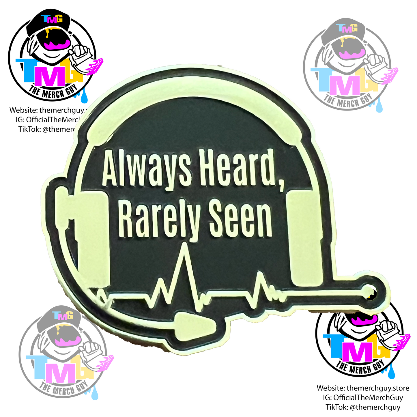 Always Heard, Rarely Seen Dispatch Challenge Coin - Dispatchers, 911 Communications, Thin Gold Line, Telecommunications Week