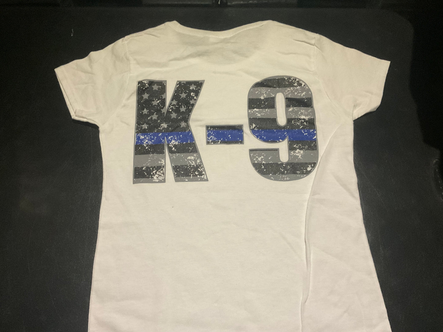 Police "K9" on Lady's Crew Neck T-Shirt
