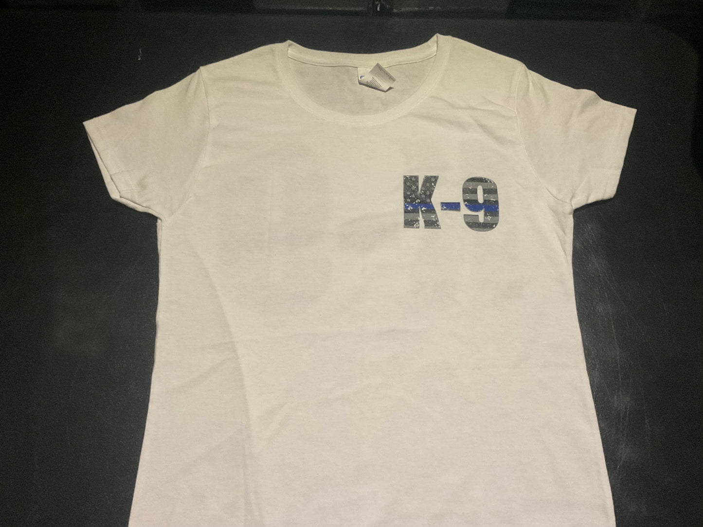 Police "K9" on Lady's Crew Neck T-Shirt