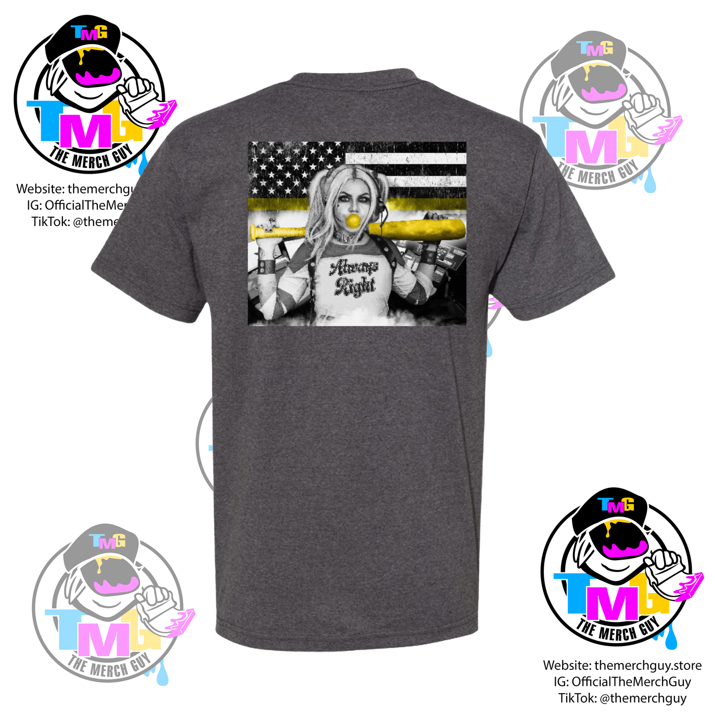 Always Right Dispatcher T-Shirt - Funny Dispatch, Gold Line, 911 Dispatch, Dispatcher Gift