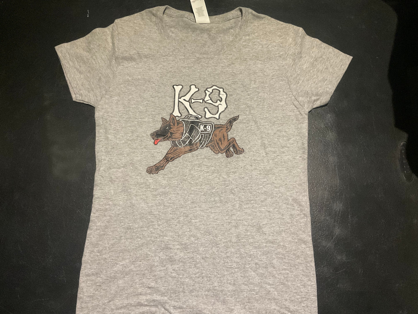 K9 Bones with Dog Lady's Ash Crew Neck