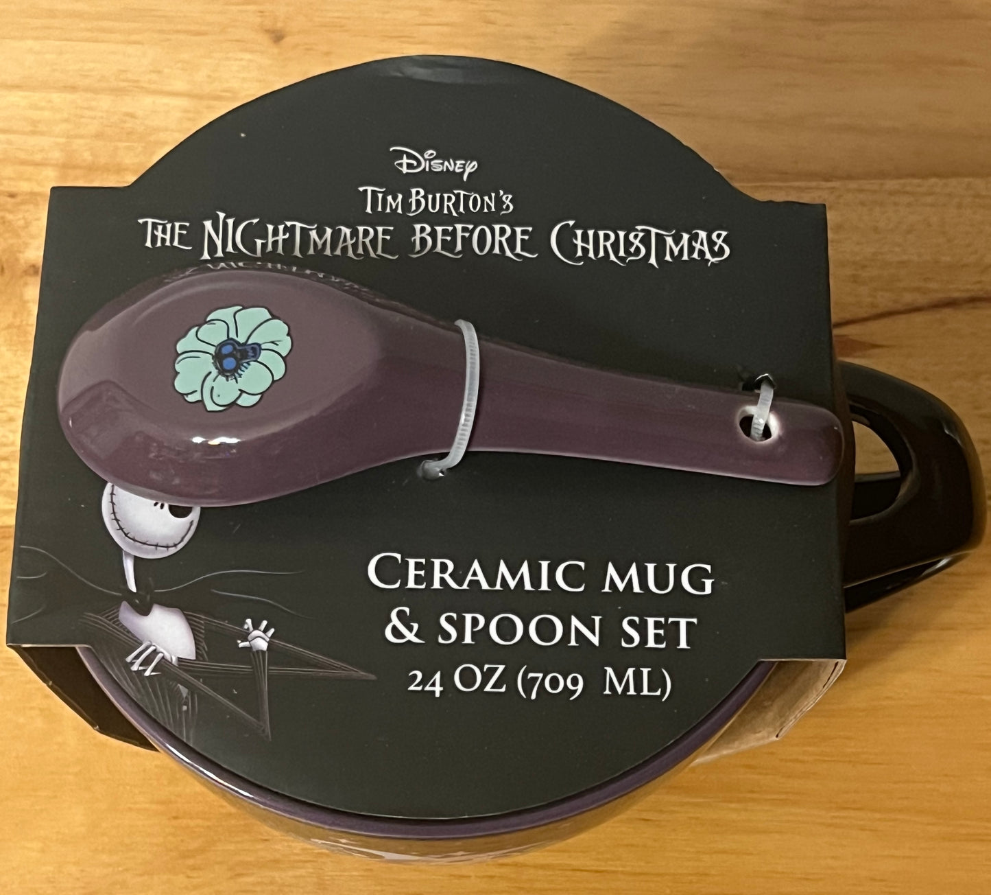 Officially Licensed Nightmare Before Christmas 24 oz Ceramic Mug with Spoon