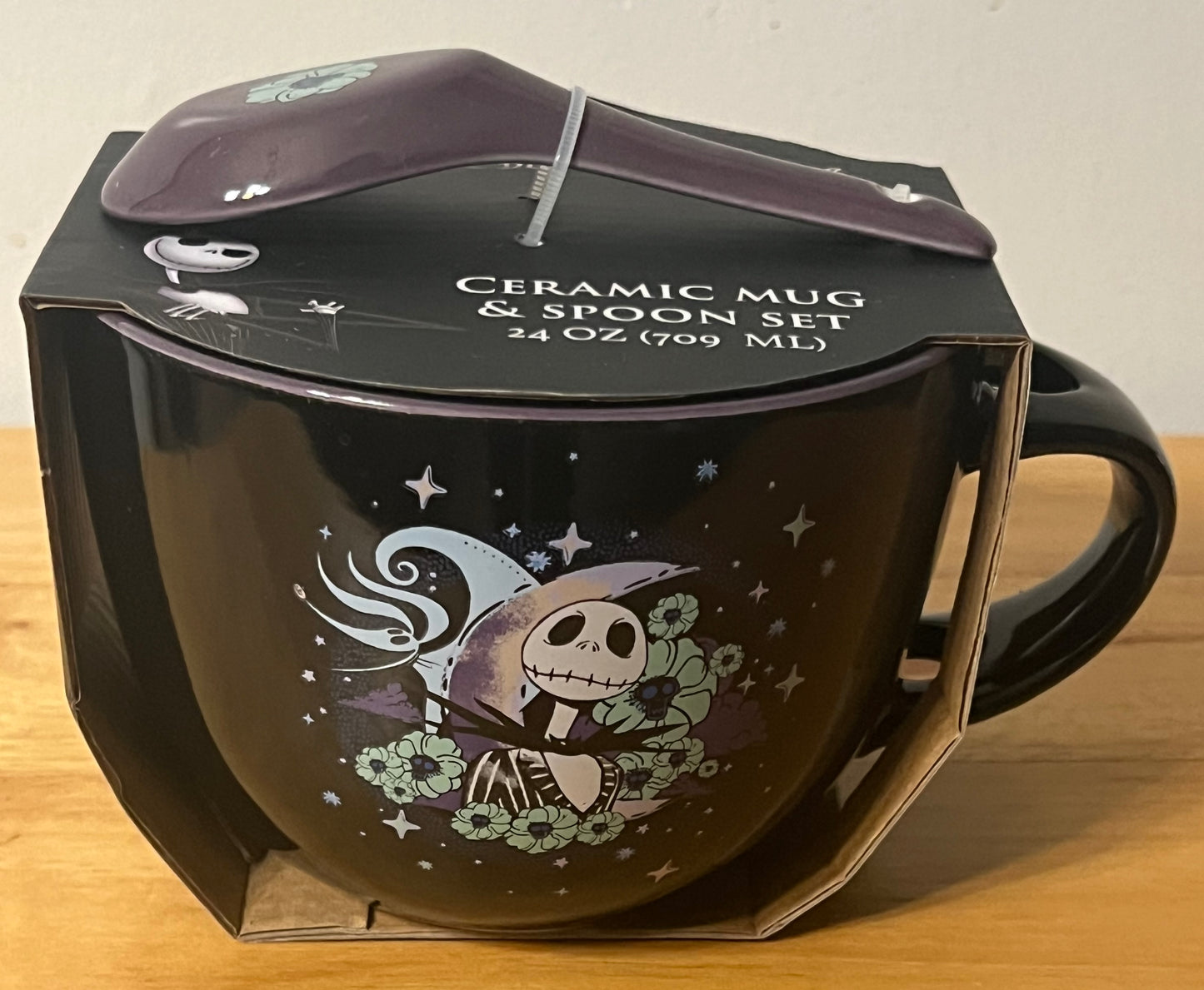 Officially Licensed Nightmare Before Christmas 24 oz Ceramic Mug with Spoon