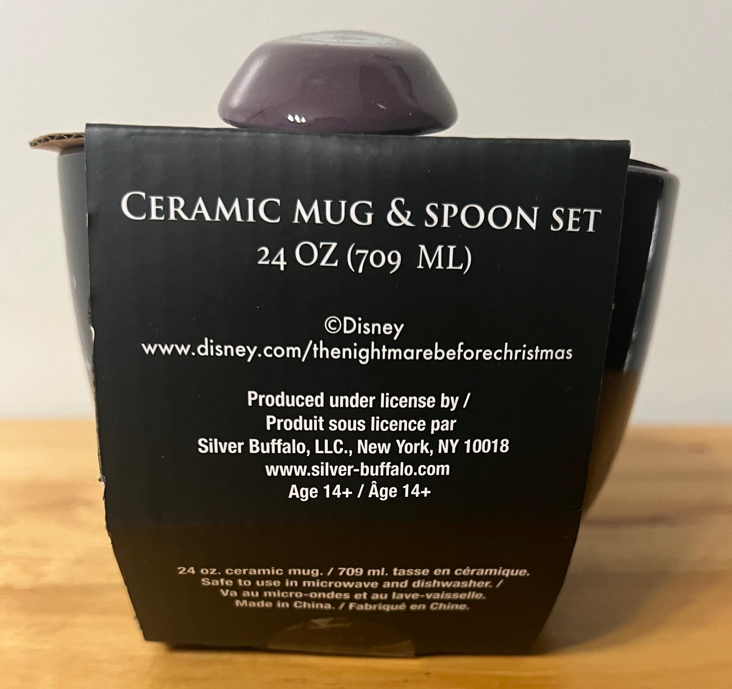 Officially Licensed Nightmare Before Christmas 24 oz Ceramic Mug with Spoon