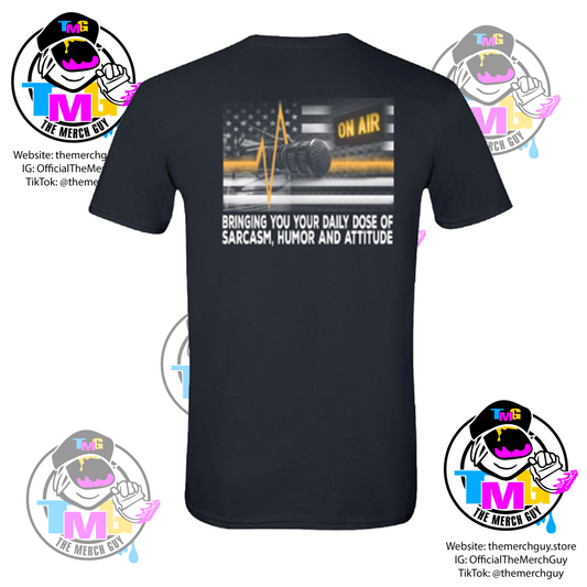 On-Air Personality Dispatcher T-Shirt - 911 Communications, Thin Gold Line, Funny Dispatch, Police Dispatch, Dispatch Week