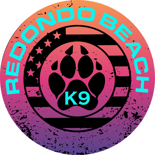 Redondo Beach Police Department K9 Circle Logo Decal