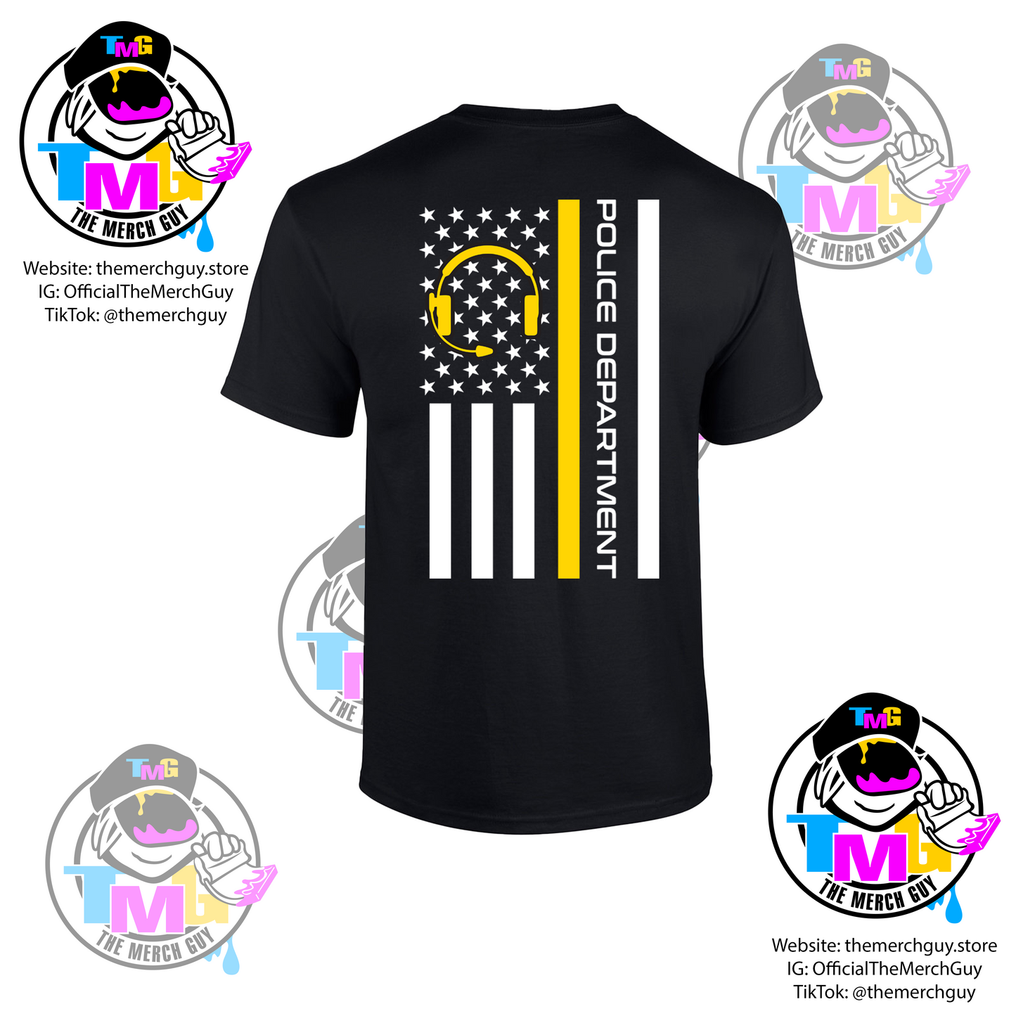 Telecommunications Week 2025 T-Shirt - Dispatcher Week, Police Dispatcher, 911 Dispatcher, Fire Dispatcher, Gold Line