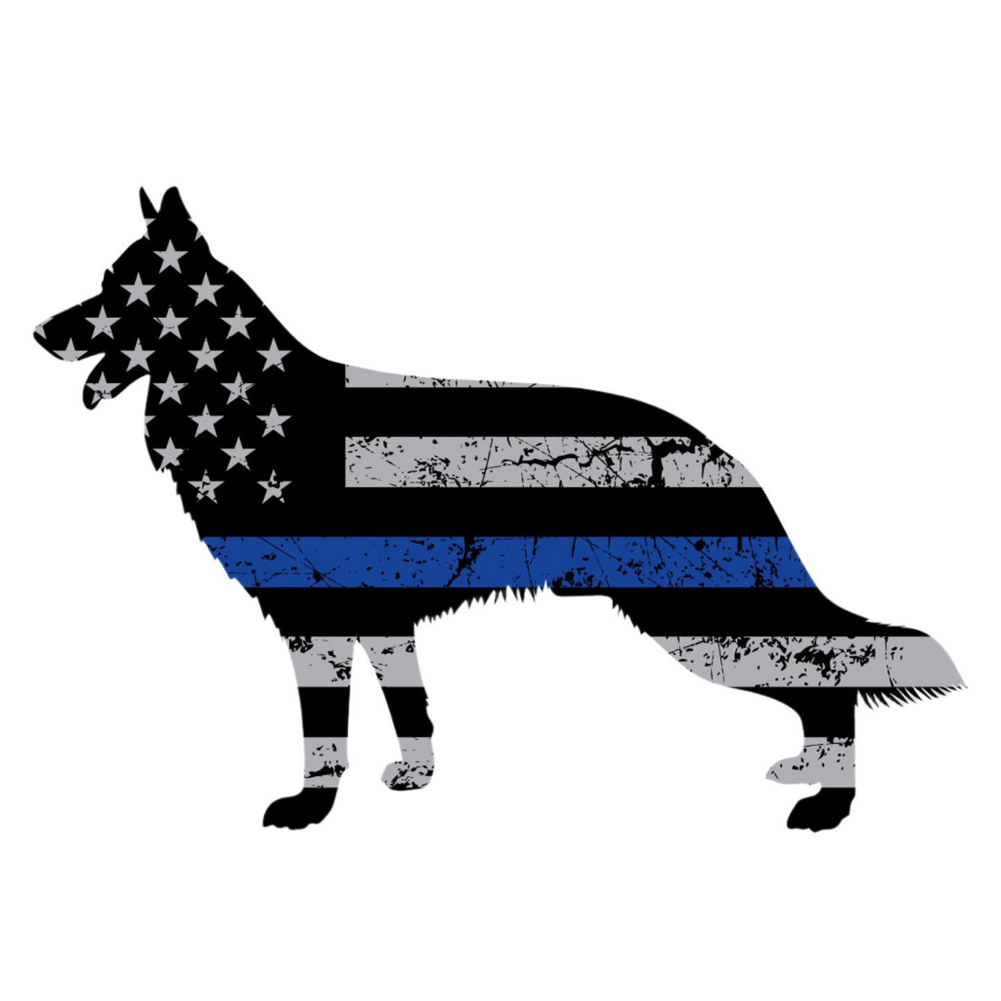 Police K-9 Sticker Decal (German Shepherd), German Shepherd Sticker, German Shepherd K9 Sticker