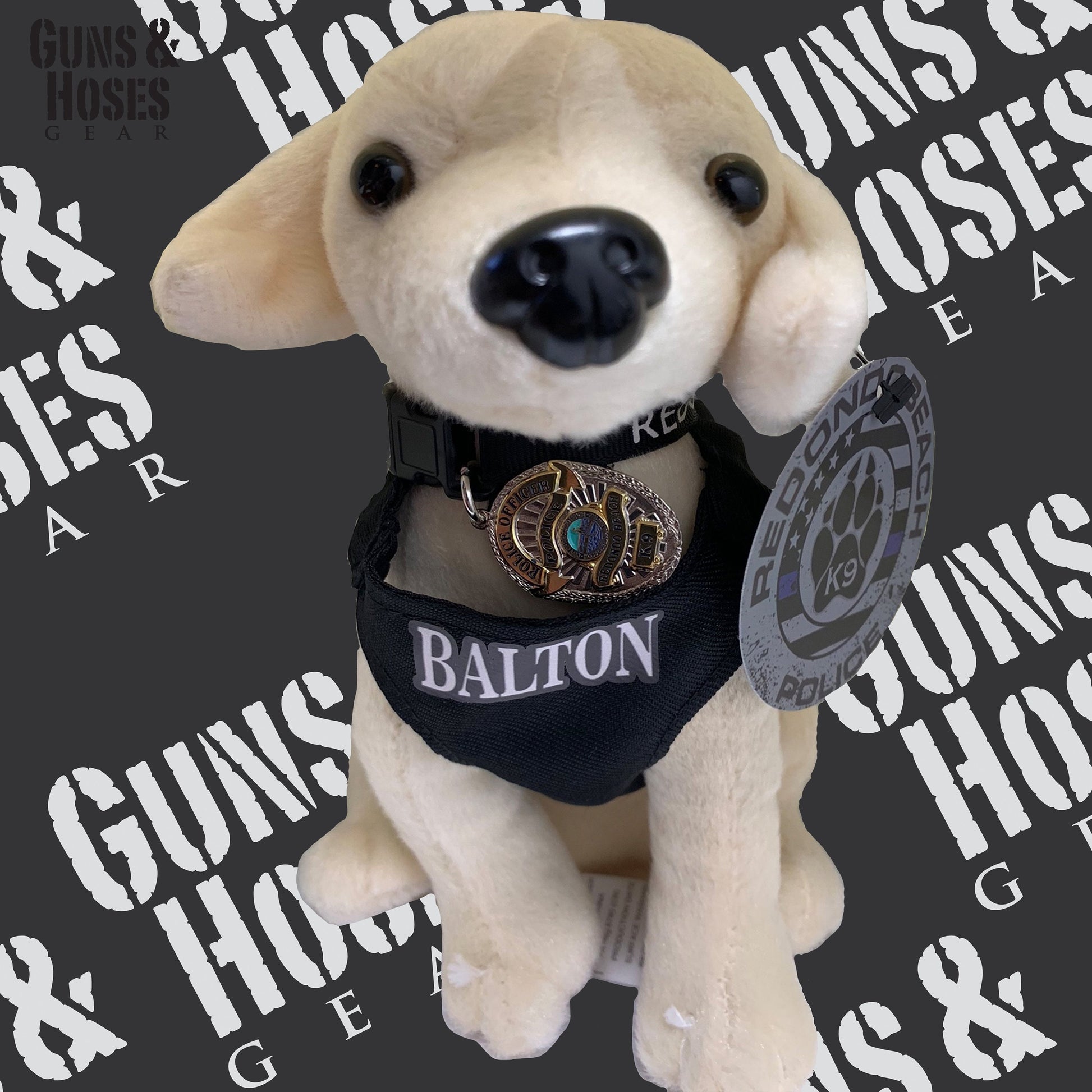 Redondo Beach Police K-9 Plush, K9 Dog, Police K9 Dog, Police K9 Toy