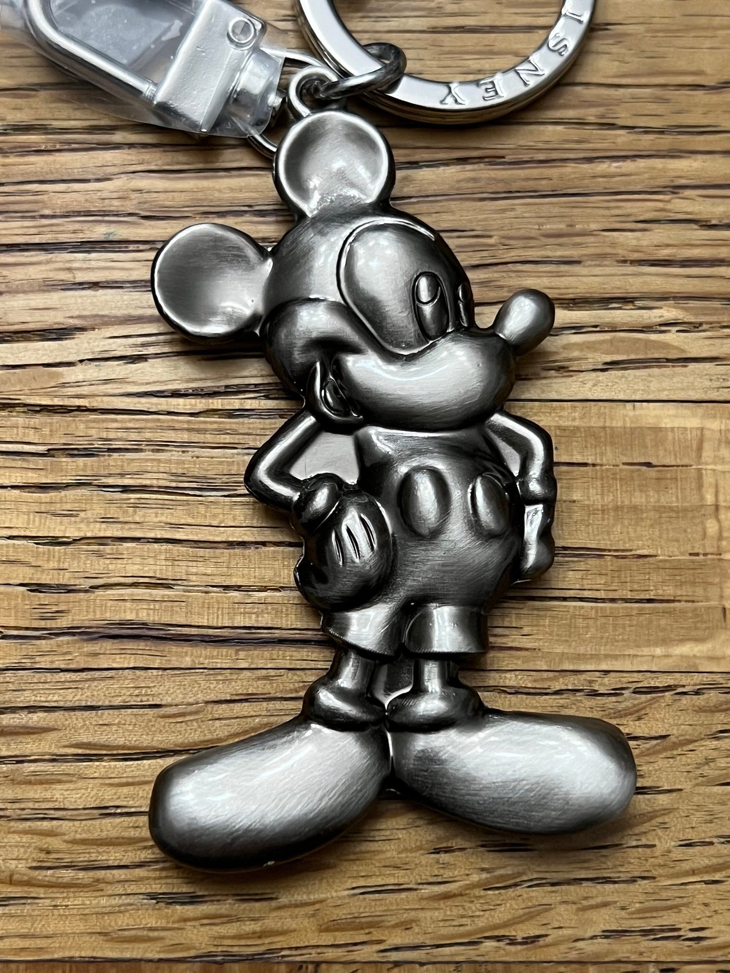 Officially Licensed Disney Brass/Pewter Keychain - Mickey Classic