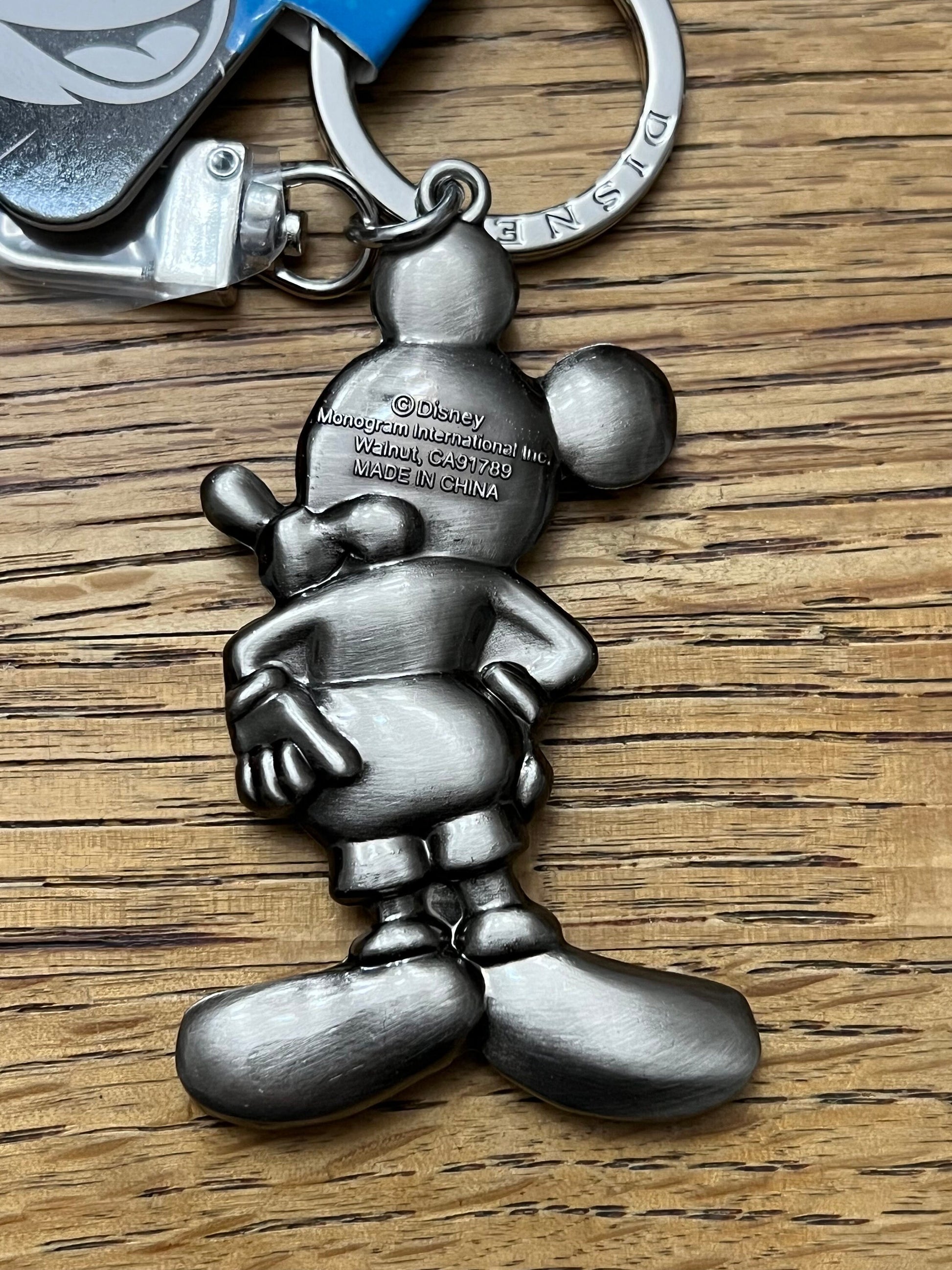Officially Licensed Disney Brass/Pewter Keychain - Mickey Classic