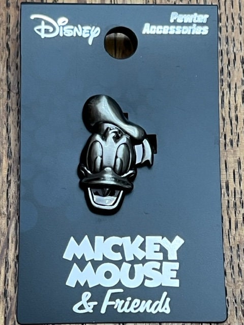 Official Disney Donal Duck Head Pewter Pin